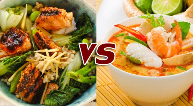 อาหารอินเตอร์ vs อาหารไทย